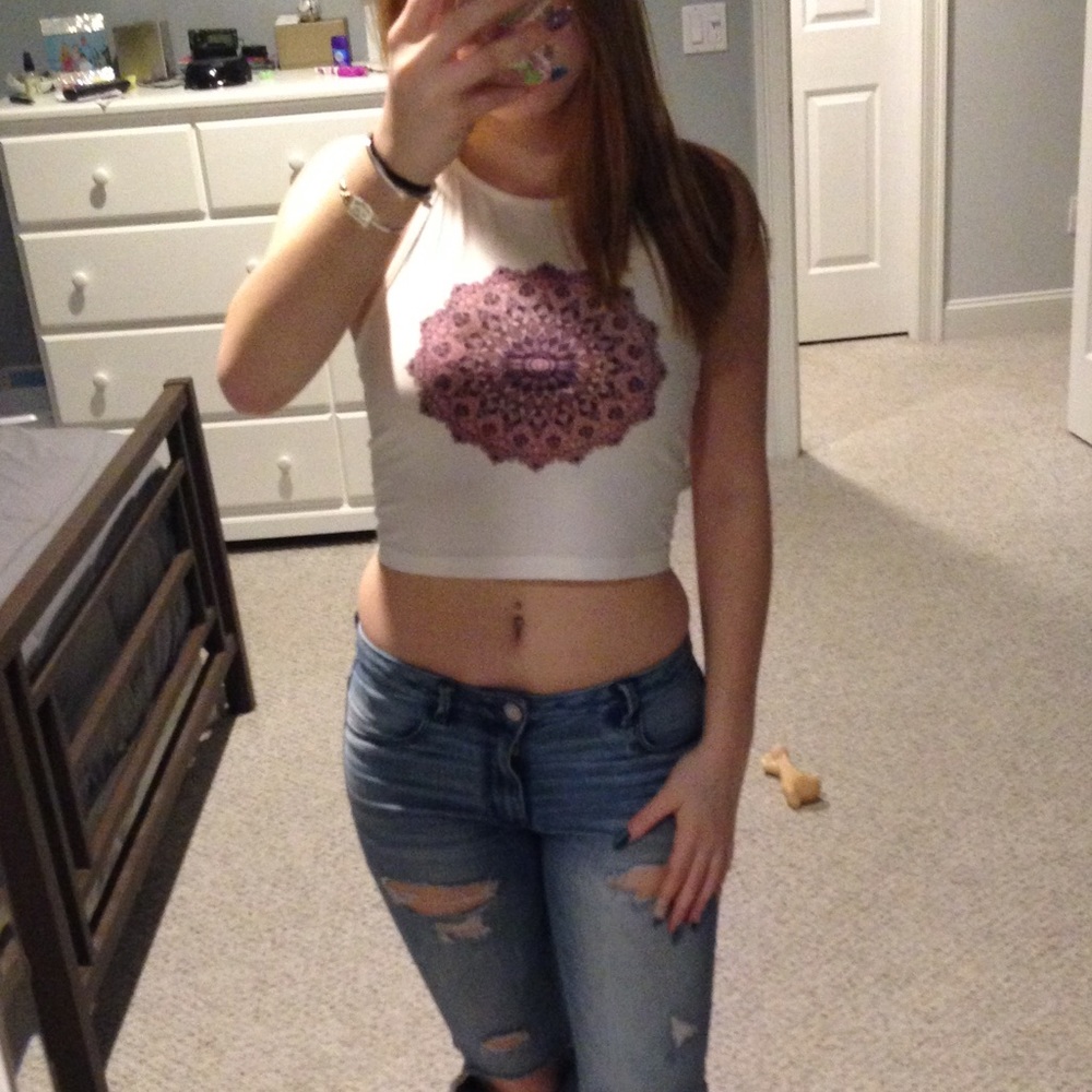Mandala Halter Crop Top